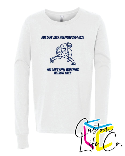 SMS Lady Jays Wrestling Youth Long Sleeve