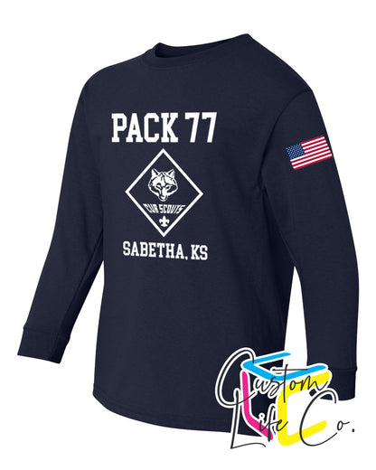 Cub Scout Pack 77 Youth Long Sleeve T-shirt