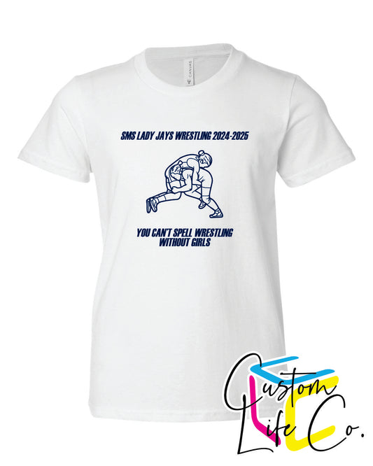 SMS Lady Jays Wrestling Youth T-Shirt