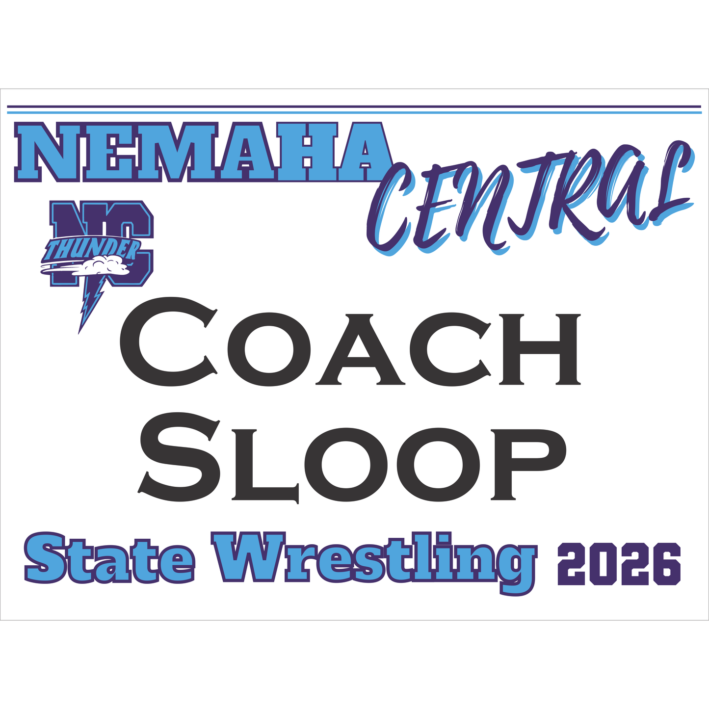 NC State Wrestling 2026 Sign